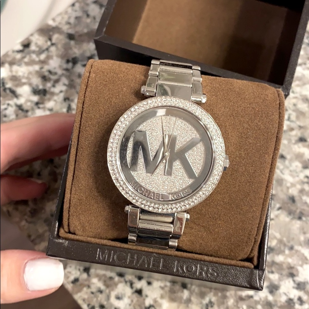 Michael Kors Silver Diamond Watch